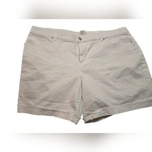 Terra & Sky Women's White Shorts Size 24W